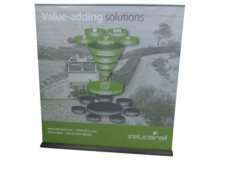 2 metre wide pull up banner