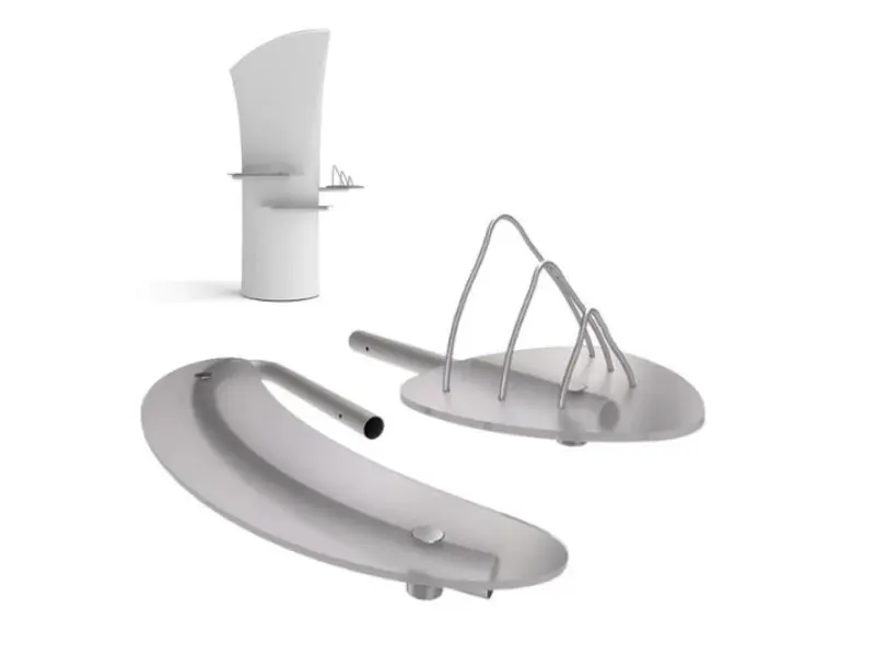 Icon shelf and catalogue holder kit components