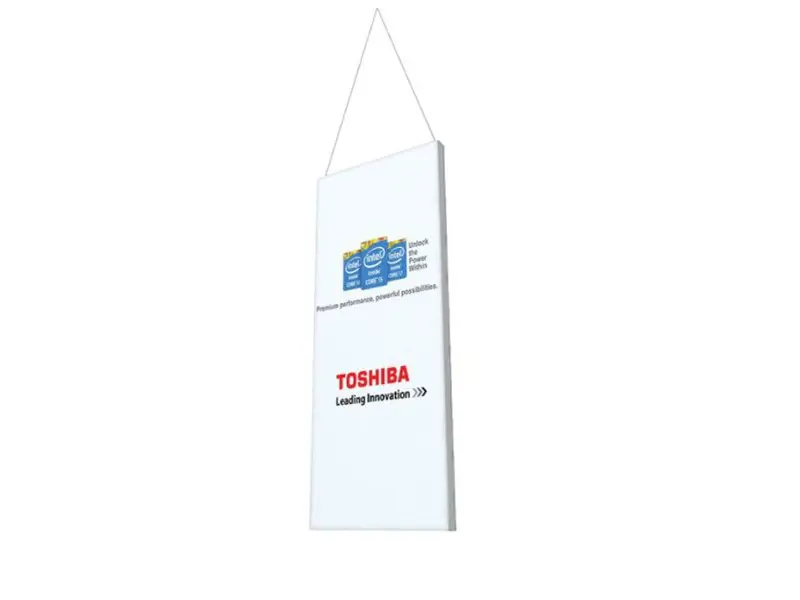 Toshiba branded hanging double-sided lightbox (1)