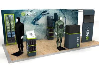 Curved Exhibition Display Wall