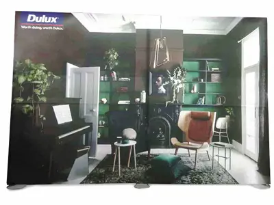 Low Profile Fabric Display Walls