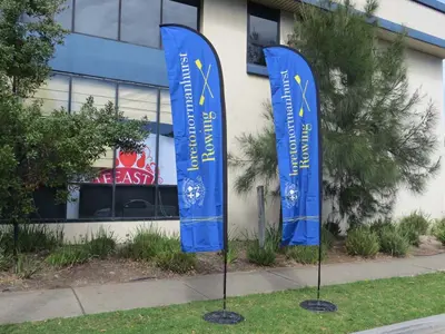 Branding Flags Steel Bases