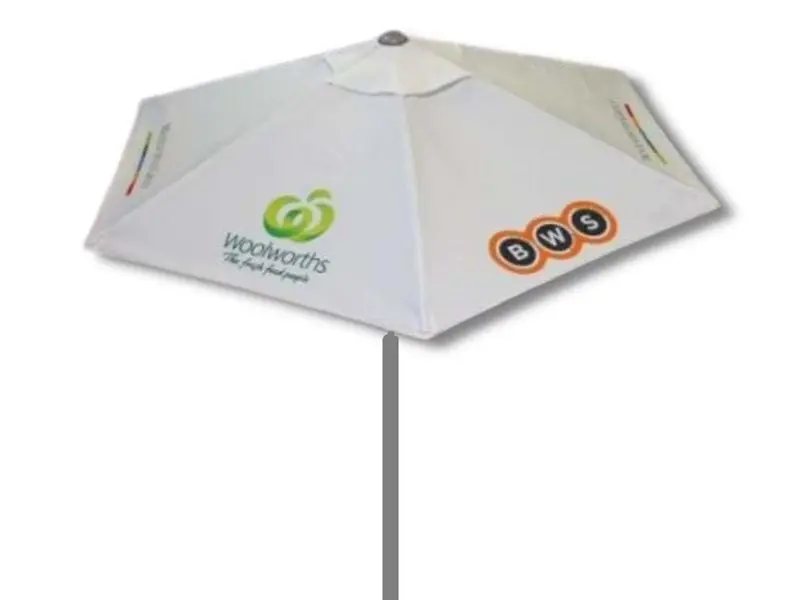 Woolworths and BWS branded outdoor umbrella (1)