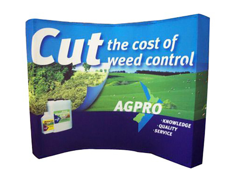 3m wide curved portable backdrop