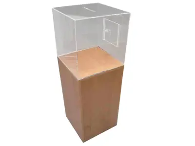 Competition Entry Box with Clear Acrylic Header