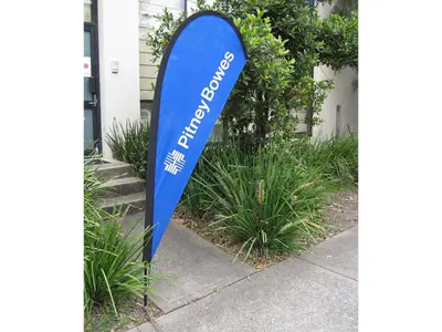 Teardrop Flag Printed