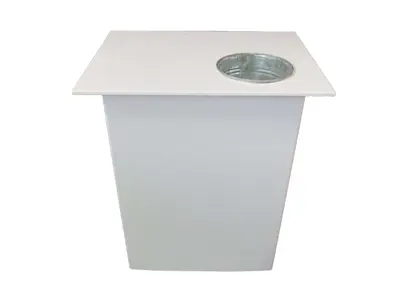 Demo Table with Drop in Bucket