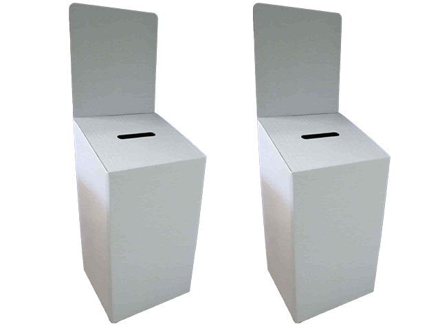 Large Cardboard Entry Box White
