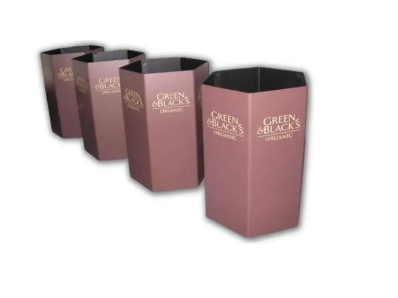 Hexagonal dump bins
