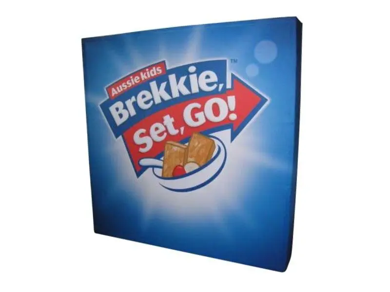 Straight pop-up stand in 2.3m width