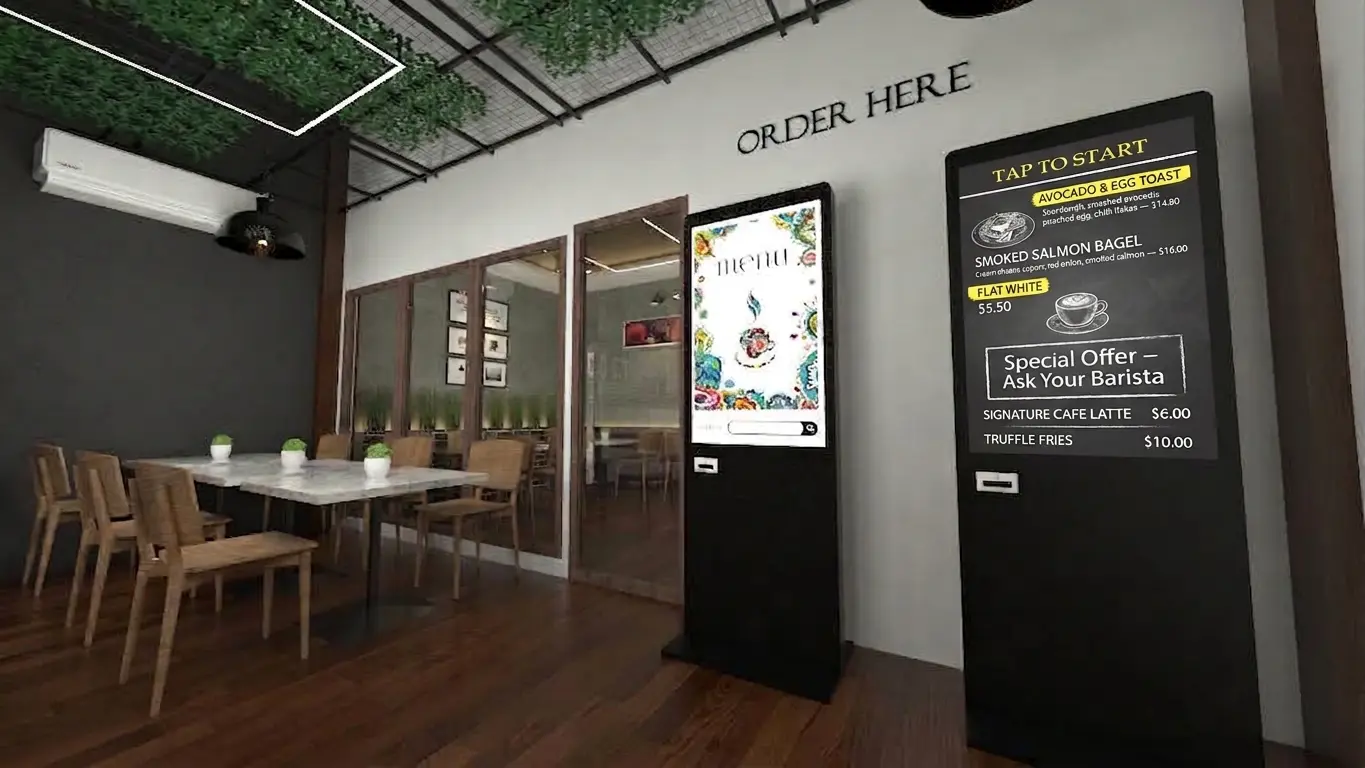 Touchscreen menu board