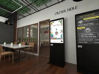 Touchscreen menu board