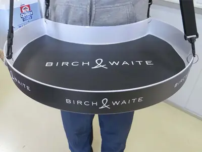 Strap on Sampling Tray