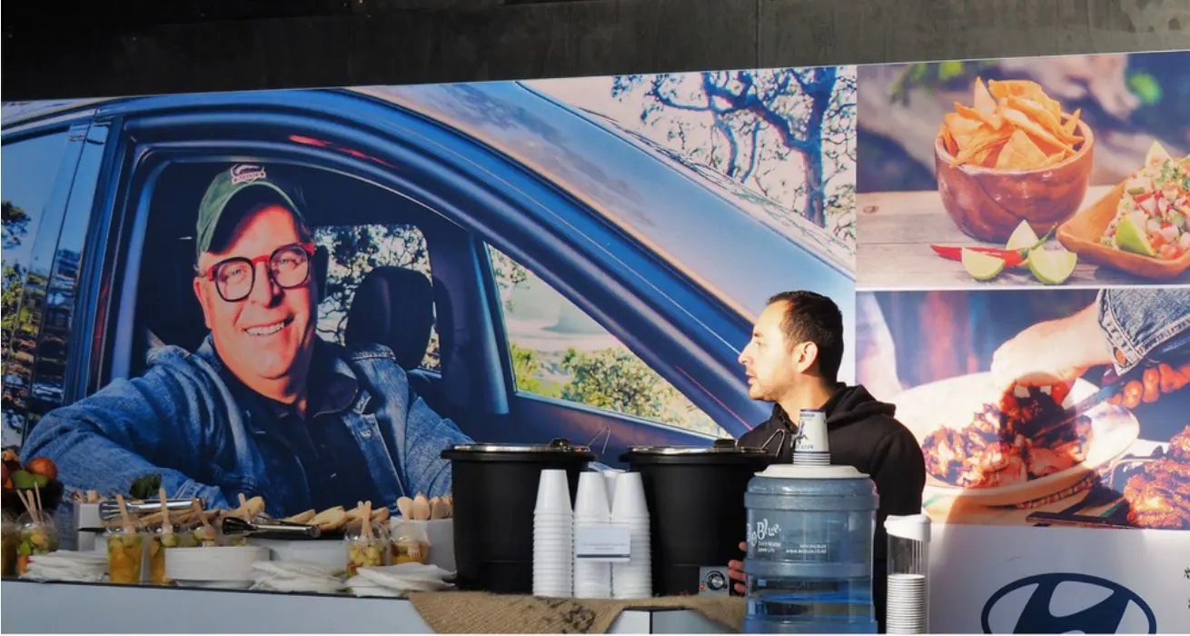 Giant Backdrop Wall Hyundai
