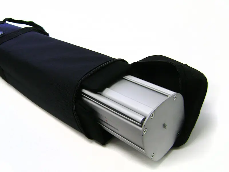 Promo hardware in carry bag