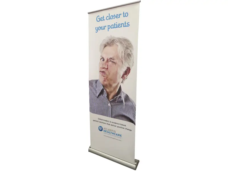 recycled pull-up banner stand