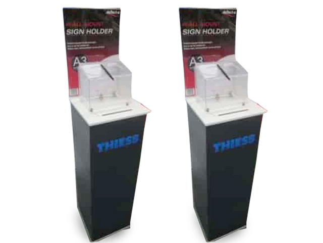 Pedestal with Entry Box on Top