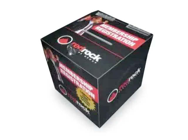 Cube Shape Acrylic Entry Box with Graphics