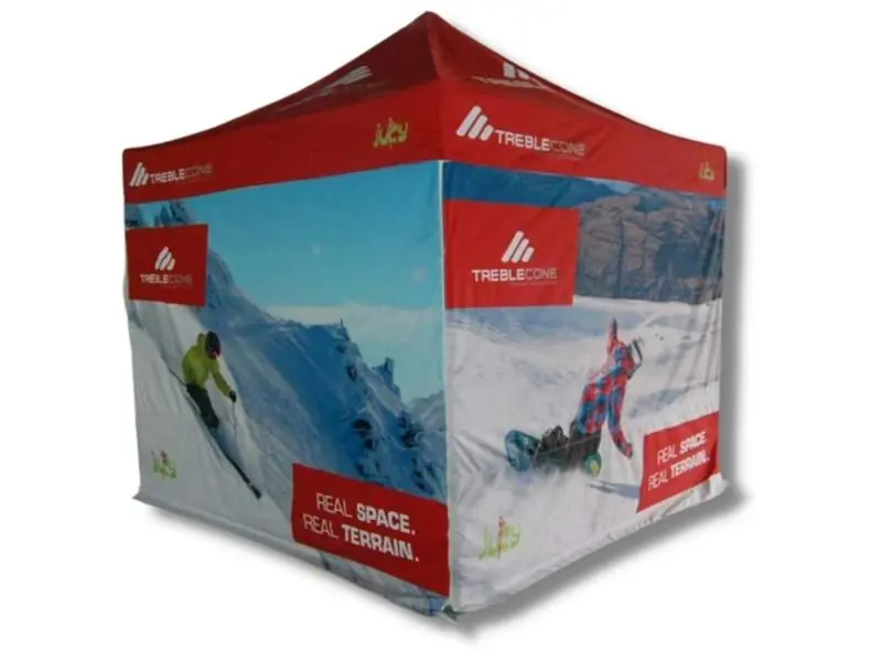 3m x 3m pop up gazebo fully branded
