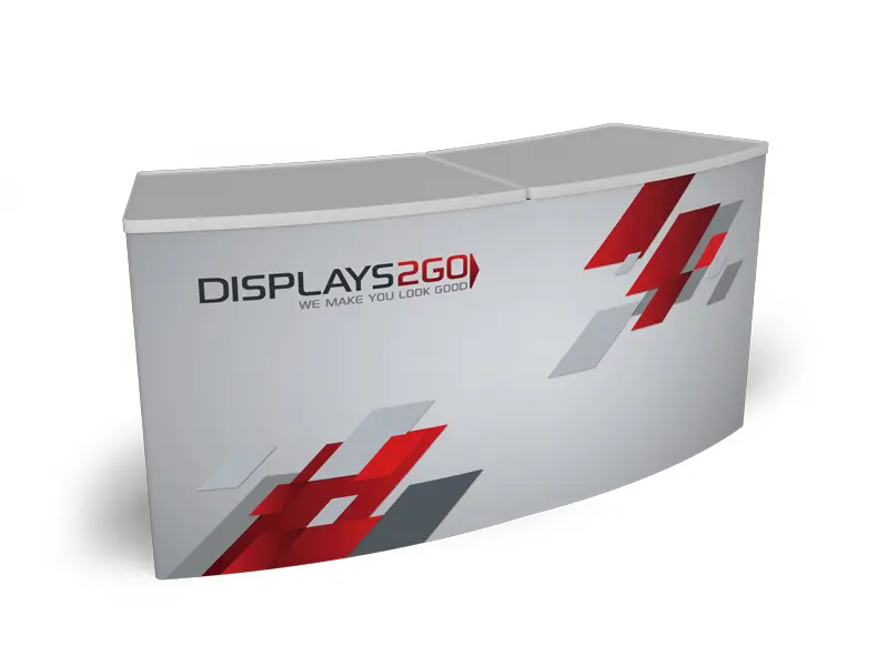 2 x white Superlight 800 with one-piece wrap to cover both tables