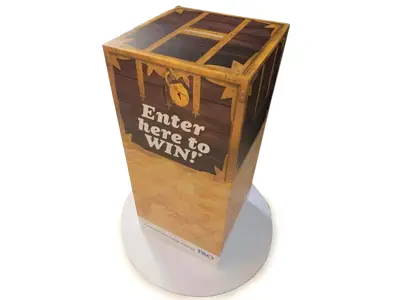 Competition Entry Box with Circular Base