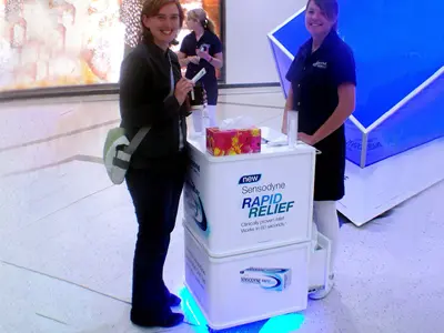 Customised Retail Display with Lighting