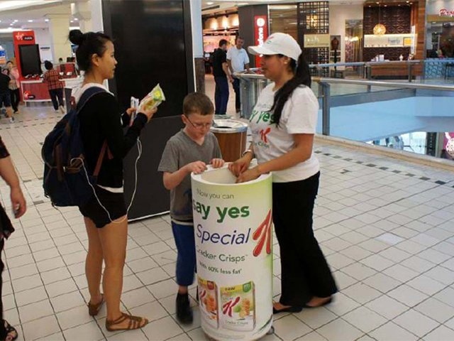 Mall Sampling Cart