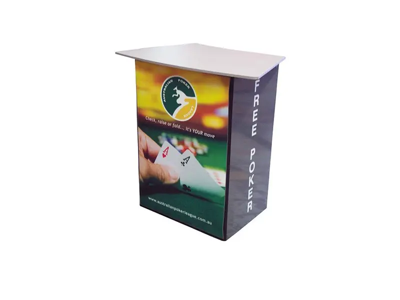  Most popular: white table top and interchangeable graphic wrap
