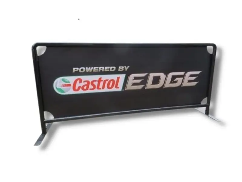 Cafe Barrier 2m Black Frame