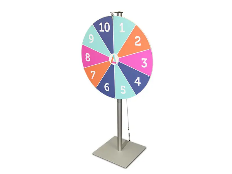 Prize wheel 1.5m high with 800mm diameter wheel