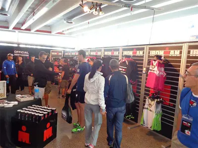 Merchandise Tent at Ironman Event