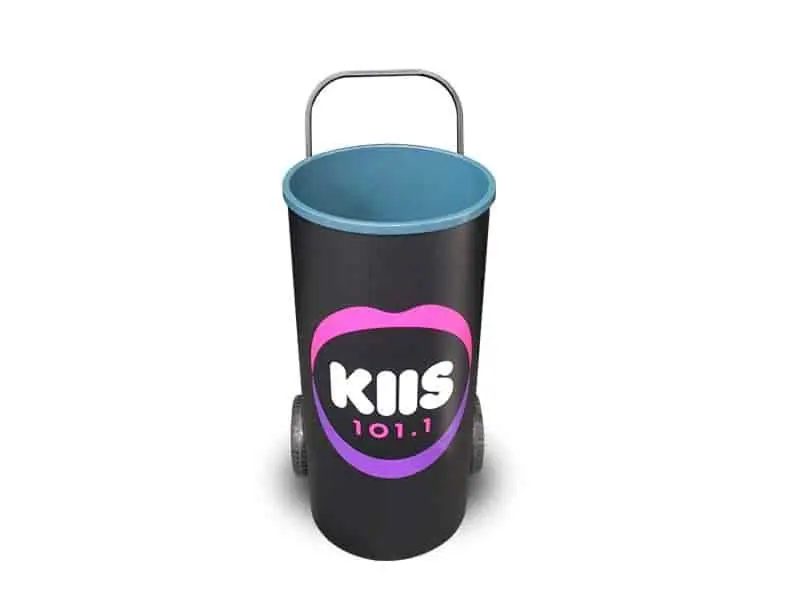 KIIS 101.1 branded outdoor sampling trolley (1)