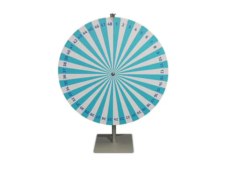 Example of prize wheel with many segments