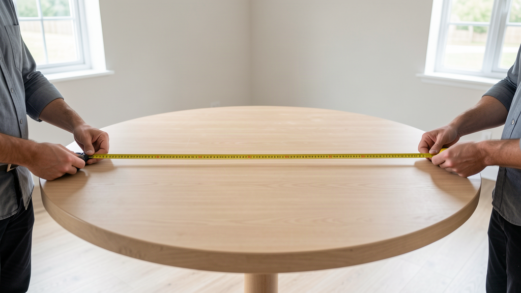 What round table size seats 10, and what cloth do I order?