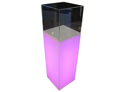 Perspex Plinth with Internal Lighting