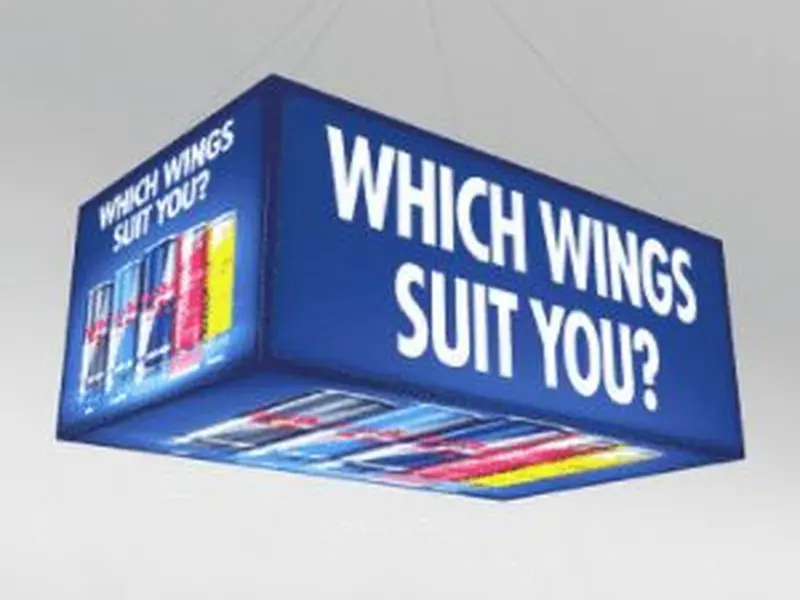 Hanging 3D lightbox