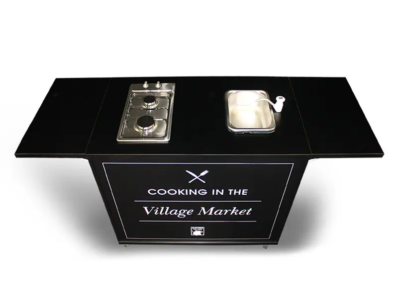 Custom Cart with Sink Top View