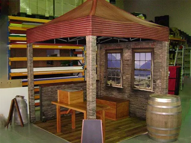Marquee with Display Barrels