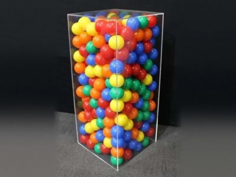 Clear acrylic plinth