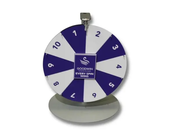 Counter top prize wheels