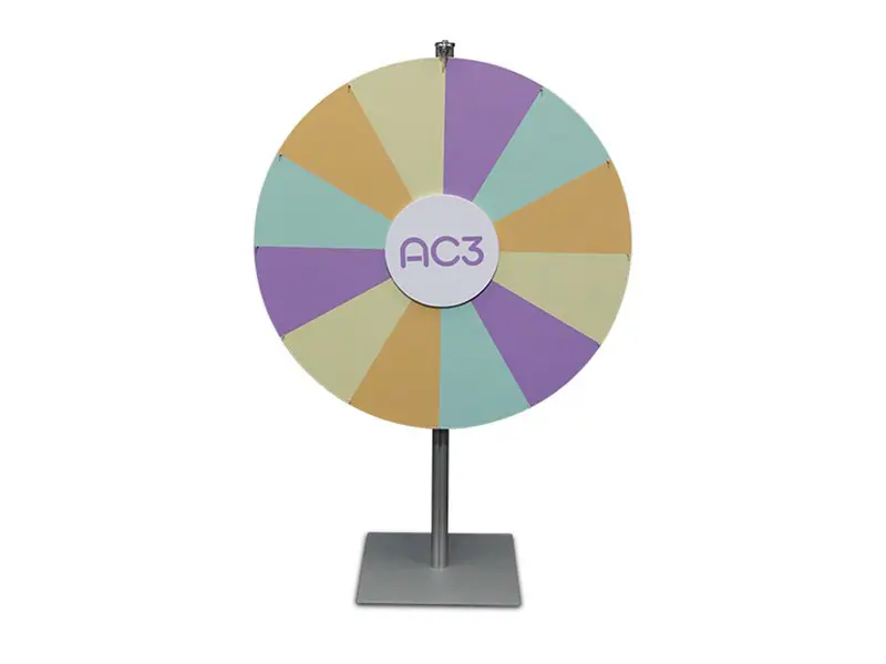 Prize wheel 1.5m high with 1000mm diameter wheel