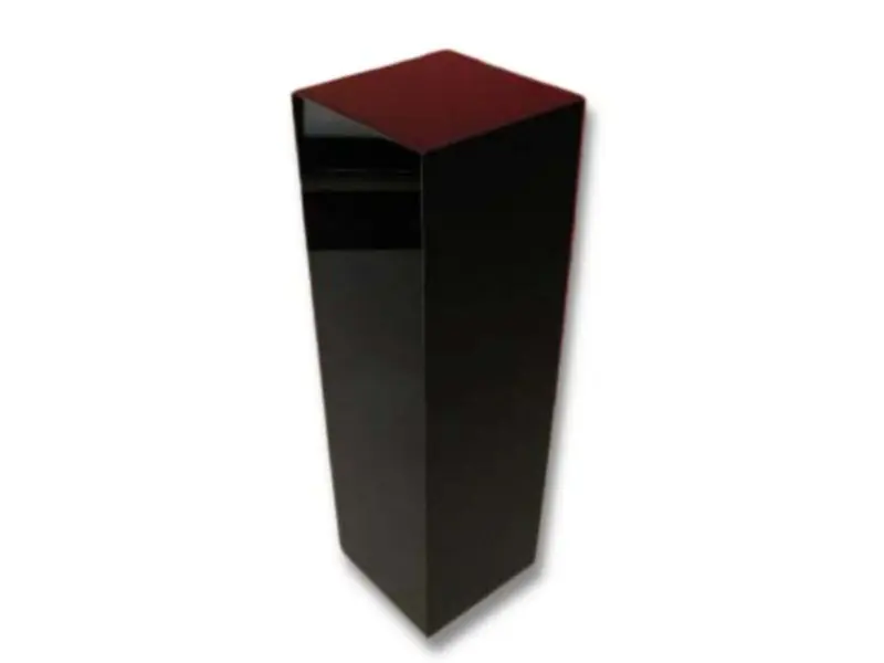 Black acrylic plinth
