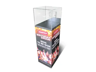 Shopping Centre Entry Box with Printing
