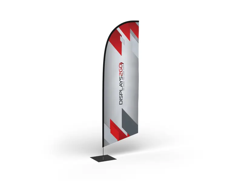 Single sided blade 2 go flag