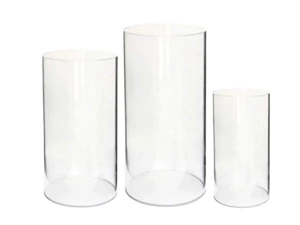 Round clear acrylic plinth