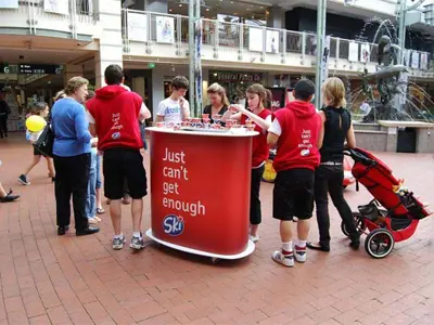 Yoghurt Sampling Trolley