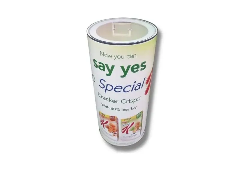 Standard size wheeled sampling bin with lid