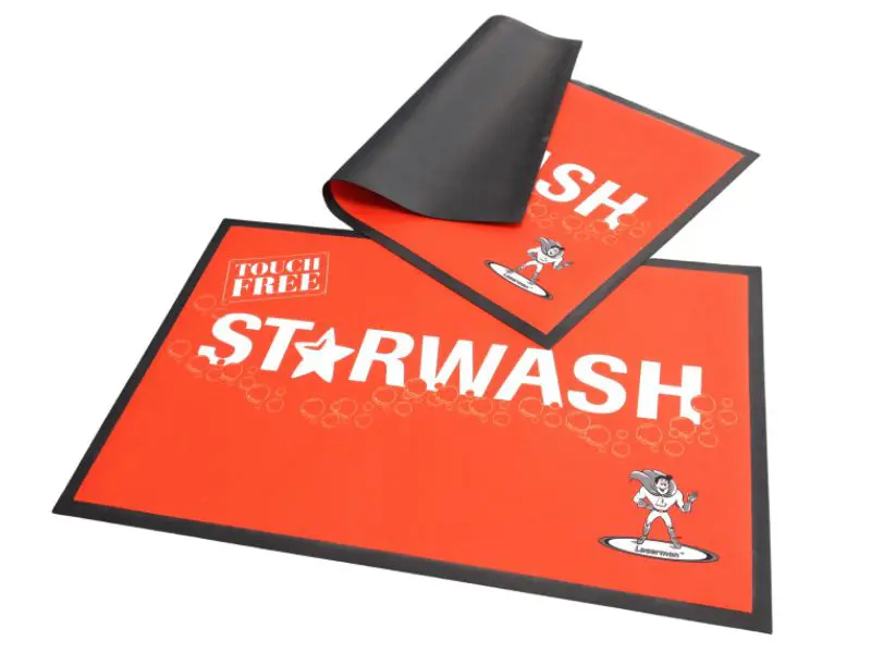 Printed Floor Mat Red