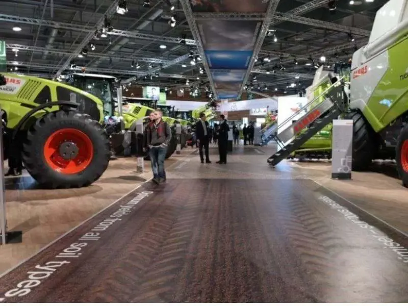 custom design vinyl flooring for an exhibition