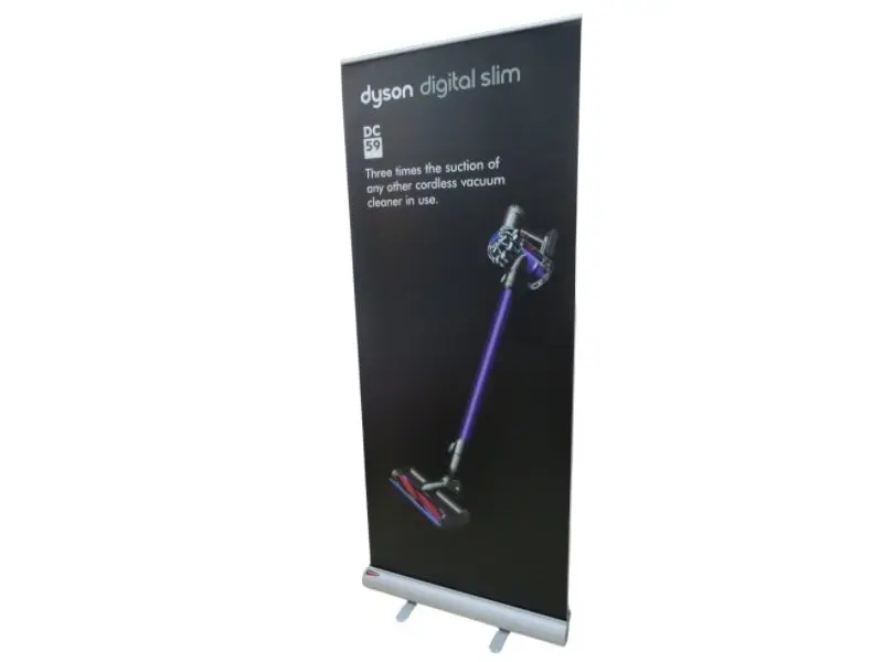 850mm wide Dyson exhibition banners